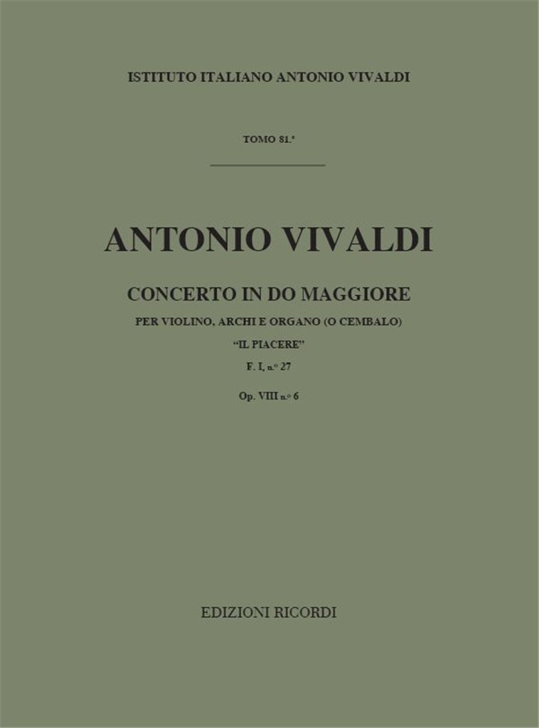 Concerti Per Vl., Archi E B.C.: